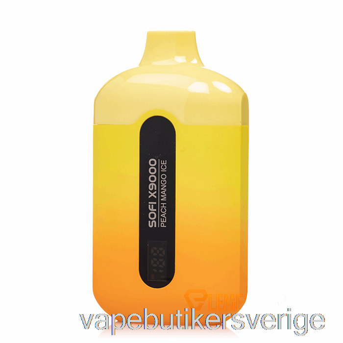 Vape Sverige Sofi X9000 0% Noll Nikotin Smart Engångs Persika Mango Is